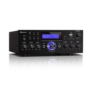 Auna AMP-5 BT, HiFi erősítő, 2 x 50 W RMS, BT, 2 x mikrofon, fekete kép