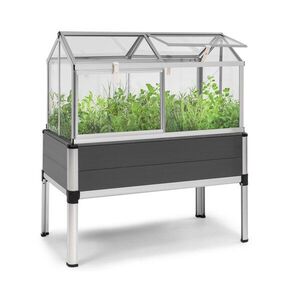 Blumfeldt Novagrow Advanced, üvegház, 113, 5 x 129 x 60, 5 cm, 166 l, UV-védelem, szürke kép