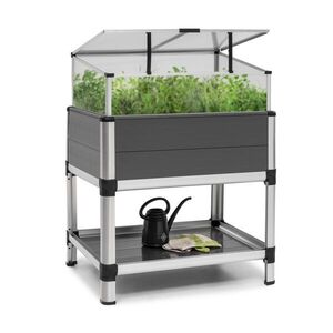 Blumfeldt Novagrow Advanced, üvegház, 78, 5 x 101, 5 x 60, 5 cm, 113 l, UV-védelem, szürke kép