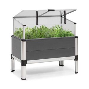 Blumfeldt Novagrow Advanced, üvegház, 78, 5 x 75, 5 x 47 cm, 86 l, UV-védelem, szürke kép