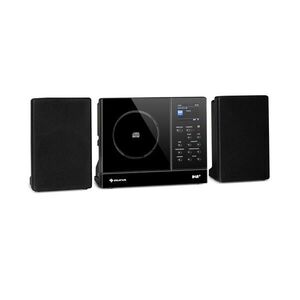 Auna Connect Vertical, internetes rádió, 2 x 5 W RMS, CD, IR/FM/DAB+, Spotify, BT, fekete kép