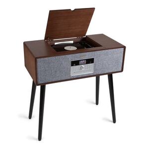 Auna Julie Ann, sztereó rendszer, CD, BT, USB, DAB+/FM, AUX bemenet, barna kép