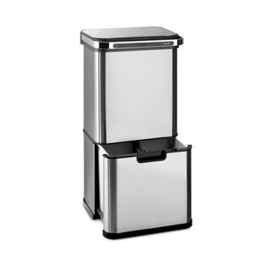 Klarstein Touchless Ultraclean, szemetes, 60 l, 3 tartály, rozsdamentes acél, ezüst kép
