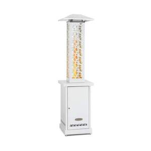 Blumfeldt Heat Hunter pellet teraszfűtő 12, 2 kW mobil rozsdamentes acélból kép