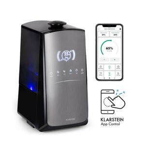 Klarstein VapoAir Opal Smart, párásító, alkalmazásvezérlés, LED képernyő, távirányító kép