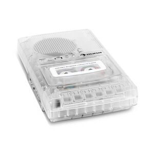 Auna ClearTech, magnetofon, diktafon, USB, MP3, hordozható, átlátszó kép
