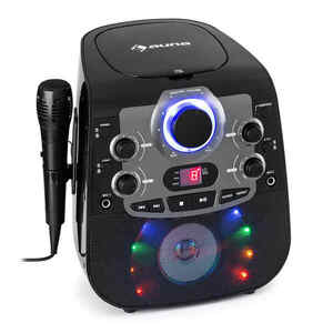 Auna StarMaker 2.0, karaoke rendszer, bluetooth, CD lejátszó, mellékelve mikrofon kép