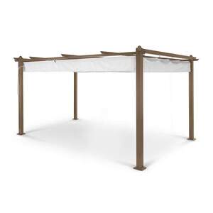 Blumfeldt Pantheon Rust, pergola, négyzet alakú alumínium cső, 3 × 4 m, 4 sarokoszlop, vízálló kép