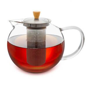 Klarstein Glaswerk Sencha, teáskancsó, 1, 8 L, rozsdamentes acél szűrő, boroszilikát üveg, fedél kép