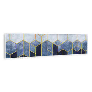 Klarstein Wonderwall Air Art Smart, infravörös fűtőtest, zöld vonal, 120 x 30 cm, 350 W kép