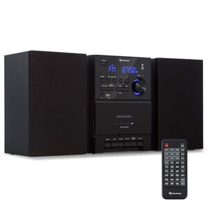 Auna MC-40 DAB, sztereó rendszer, UKW/DAB+, Bluetooth, CD, kazetta, USB, távirányító kép