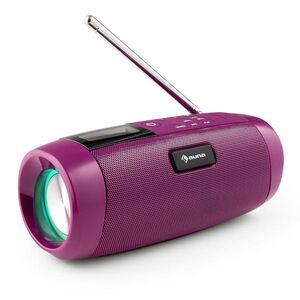 Auna Blaster DAB rádió hordozható Bluetooth hangszóró, DAB/DAB+/FM, akku, LCD kép