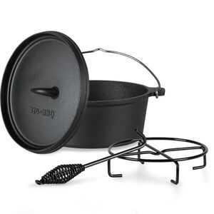Klarstein Galloway, öntöttvas edény, 3.3 barbecue edény, öntöttvas, hőkezelt, S/3, 1 l méret kép