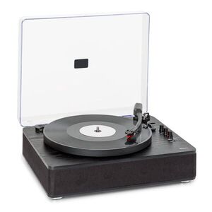 Auna TT-Classic Plus, Lemezjátszó, Porvédő fedél, Bluetooth, 33/45/78 fordulat/perc kép