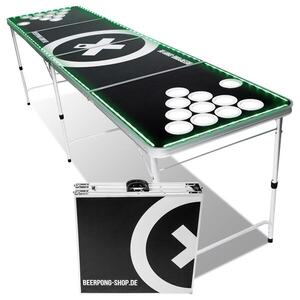 BeerCup Baseliner, beer pong készlet asztallal, audio LED világítással, fogantyúk, labdatartó, 6 labdácska kép