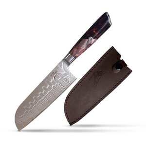 Zelite Infinity by Klarstein Infinity Wave, 7" santoku kés, 61 HRC, damaszkuszi acél kép