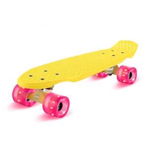 Fun pro Mini Cruiser, gördeszka, trickboard, PP Board, 100kg-ig, LED kerekek, PU keménysége: 88A kép