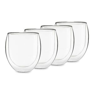 Feelino Ice set 4, teáspohár, 4 db, 400 ml, kiváló minőségű boroszilikát üveg, mosogatógépben mosható kép