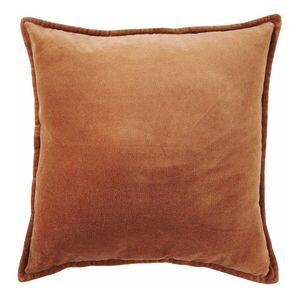 COTTON VELVET párna 45 x 45 cm, konyak kép