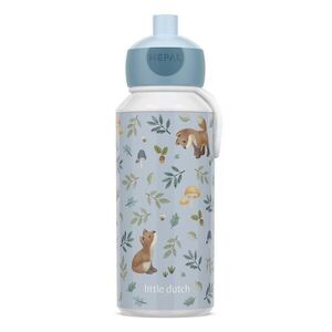 Világoskék műanyag gyerek ivópalack 400 ml Forest Friends by Little Dutch – Mepal kép