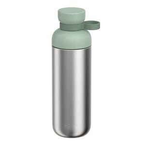 Ezüstszínű-zsályaszínű rozsdamentes acél ivópalack 700 ml Vita – Mepal kép
