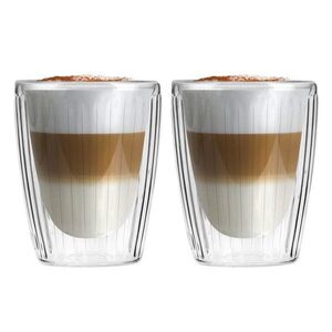 Üveg bögre szett 2 db-os cappucinóhoz 250 ml Livio Duo – Vialli Design kép
