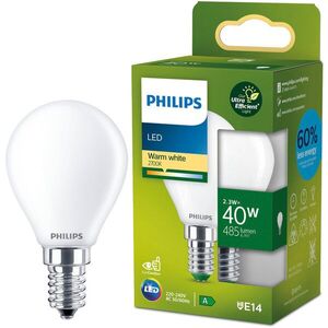 Philips LED 40 W, P45, E14, 2700 K, FR UE SRT4 kép