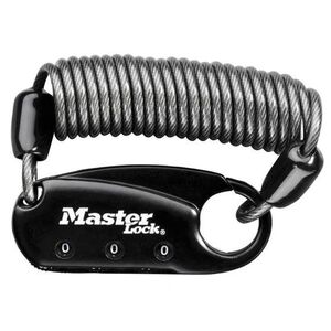 Master Lock 1551EURDBLK karabiner felhúzható kábellel kép