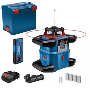 BOSCH Professional GRL 600 CHV akkumulátoros forgólézer, LR 60 lézersugár vevő, L-BOXX 374, 0.601.061.F01 (4× D) kép