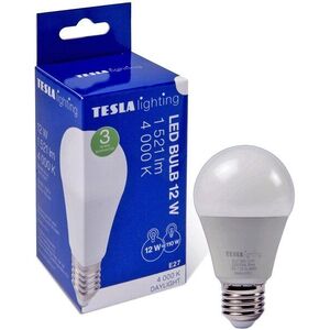 TESLA LED BULB, E27, 12 W, 1521 lm, 4000 K, nappali, fehér kép