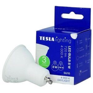 Tesla - GU10, 10W, 230V, 1000lm, 25 000h LED izzó, 4000K nappali fehér kép