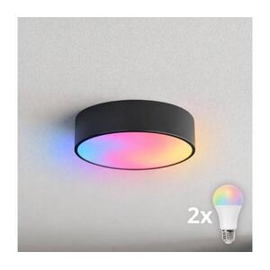 Brilagi - LED RGBW dimmelhető mennyezeti lámpatest CLARE 2xE27/9W/230V Wi‑Fi fekete BG0568+2xAI0819 kép
