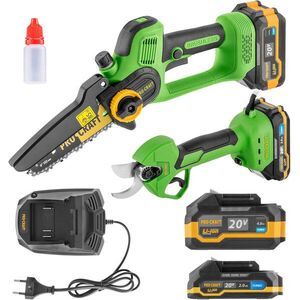 Procraft PKA35Li akkus kézi fűrész + ES25Li ágvágó olló szett Pa168set (1 × 4 Ah + 1 × 2 kép