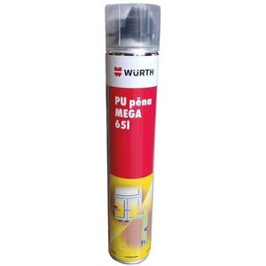 Würth 1K PU Mega Pisztolyos szerelőhab, 1000 ml kép