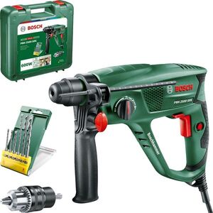 Bosch 0603344402 PBH 2500 SRE fúrókalapács, vezetékes + fúrószár szett, 6 db kép