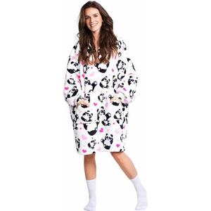 Cozy Noxxiez Panda - meleg tévézős melegítőtakaró tiniknek és felnőtteknek kép