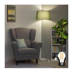 Brilagi - LED állólámpa CERIA 1xE27/40W/230V átm. 45 cm zöld/fehér EG300182+EG781045 kép
