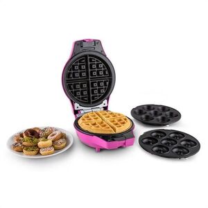 OneConcept TRINITY MINI, rózsaszin, 1000 W, CAKE POP, FÁNK, GOFRI kép