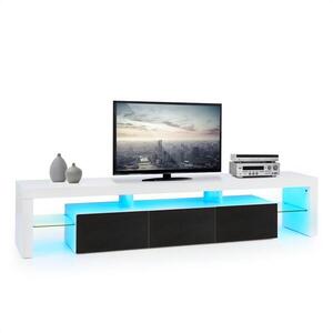 OneConcept Orlando Lowboard TV asztal, LED hangulat világítás, színváltás kép
