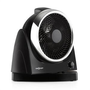 OneConcept WINDMAKER, fekete-króm, asztali ventilátor, oszcillációs, 25 cm, ventilátor kép