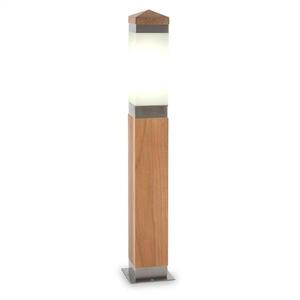 Blumfeldt Borneo kültéri lámpa, 65 cm, tikfa, rozsdamentes acél, E27/15W, szögletes kép