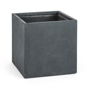 Blumfeldt Solidflor, antracit, virágcserép, virág konténer, 50x50x50 cm, fiberton kép