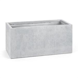 Blumfeldt Solidflor virágtartó, virágcserép, 99x46x46 cm, fiberton, világos szürke kép