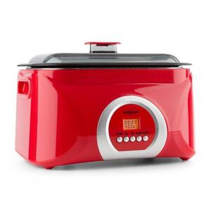 OneConcept Sanssouci, piros, Sous-Vide főző, lassú főzőedény, 5 l, 300 W kép