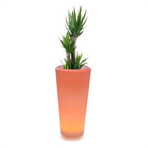 Blumfeldt Starflower LED kaspó, UV-stabil, polietilén, távirányító, kerek kép