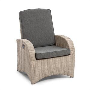 Blumfeldt Comfort Siesta, fotel, beállítható háttámla, világosszürke színben kép