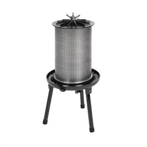 Waldbeck Fruit Punch 40, hidroprés, 40 l, mellékelve szűrőszövet & fröccsenés elleni védelem, acél, fekete kép