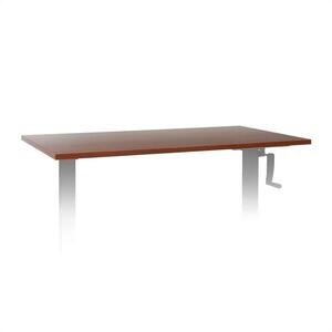 OneConcept Multidesk Comfort, íróasztal lap, 120 x 65 cm, Multiplex, Melamin, dió kép