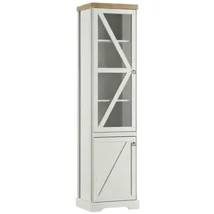 Vitrin Barn W1d Biela Opal-Cremona kép