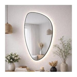 Baltica Design-LED Tükör beépített világítással STONE FLUID 15W/230V 4500K 92x55 cm IP65 fekete 5904107932682 kép
